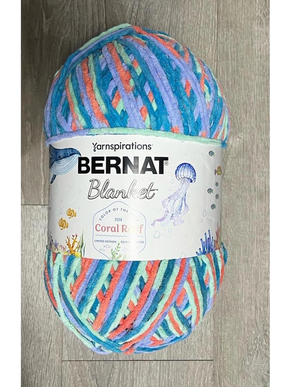 Bernat Blanket Color of the Year Yarn in Coral Reef Limited Edition 35oz 1000g